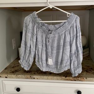 Off the shoulder 3/4 sleeve top